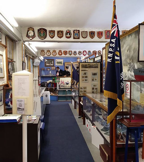 Historic photos and models in the RNPS museum