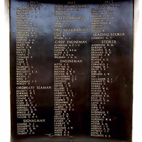 RNPS Memorial Panel 12